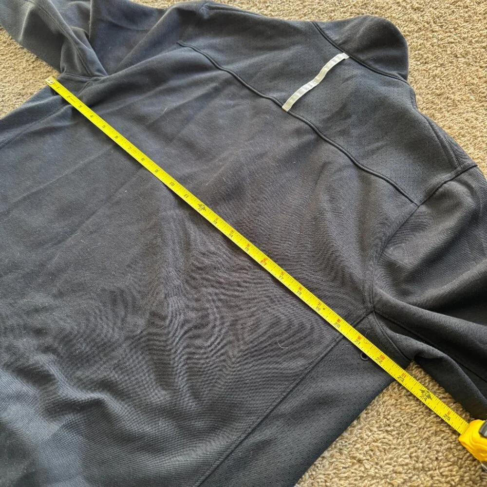 Nike Dri-Fit Heavyweight Quarter-Zip Size Large Men's Black Vented‎ Sleeve